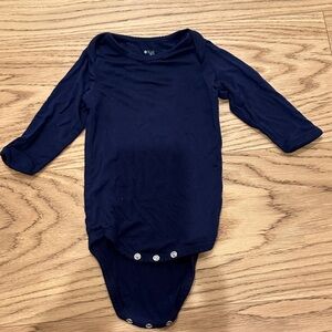 Kyte BABY Navy Long Sleeved Bodysuit 3-6mo